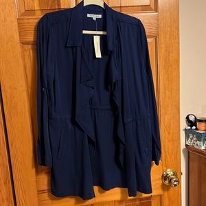 NWT lightweight jacket. Harper from Francesca’s, size small. Blue.